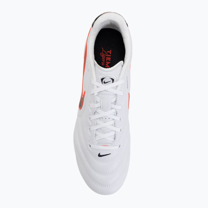Кросівки футбольні чоловічі Nike Tiempo Ligera Pro FG white/bright crimson/black 5