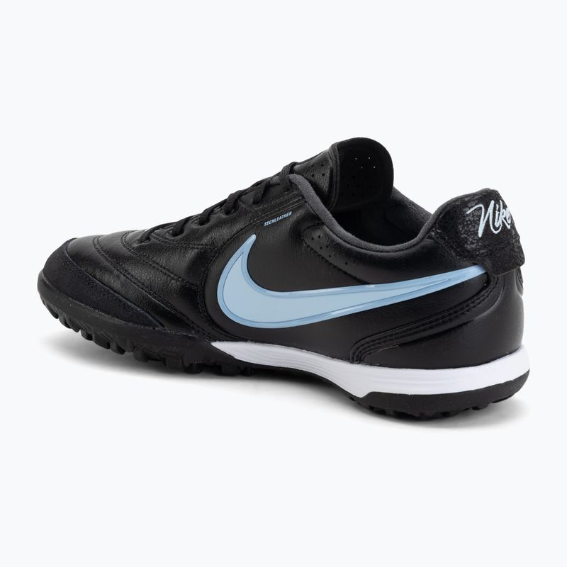 Кросівки футбольні чоловічі Nike Tiempo Ligera Pro TF black/ice blue/obsidian 3