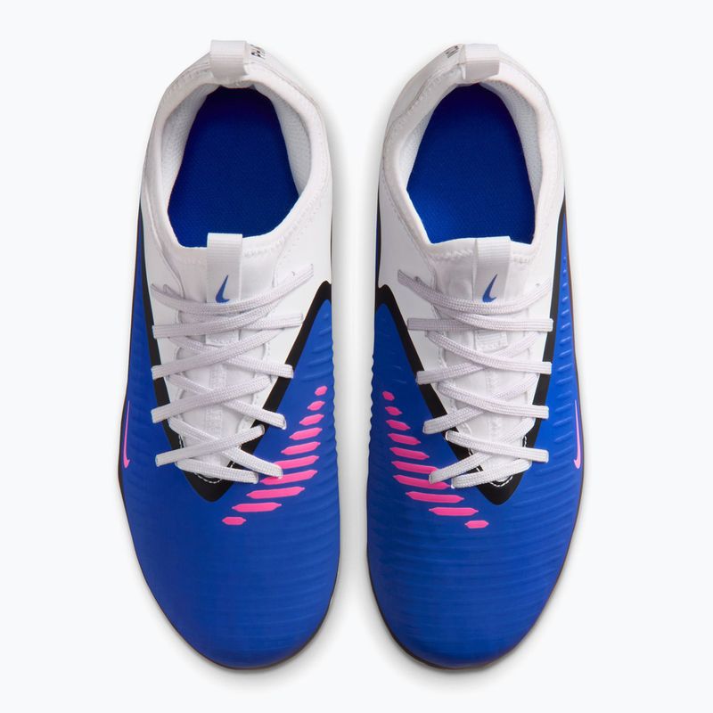 Кросівки футбольні дитячі Nike Phantom 6 Low Academy FG/MG Jr racer blue/white/pink blast 8