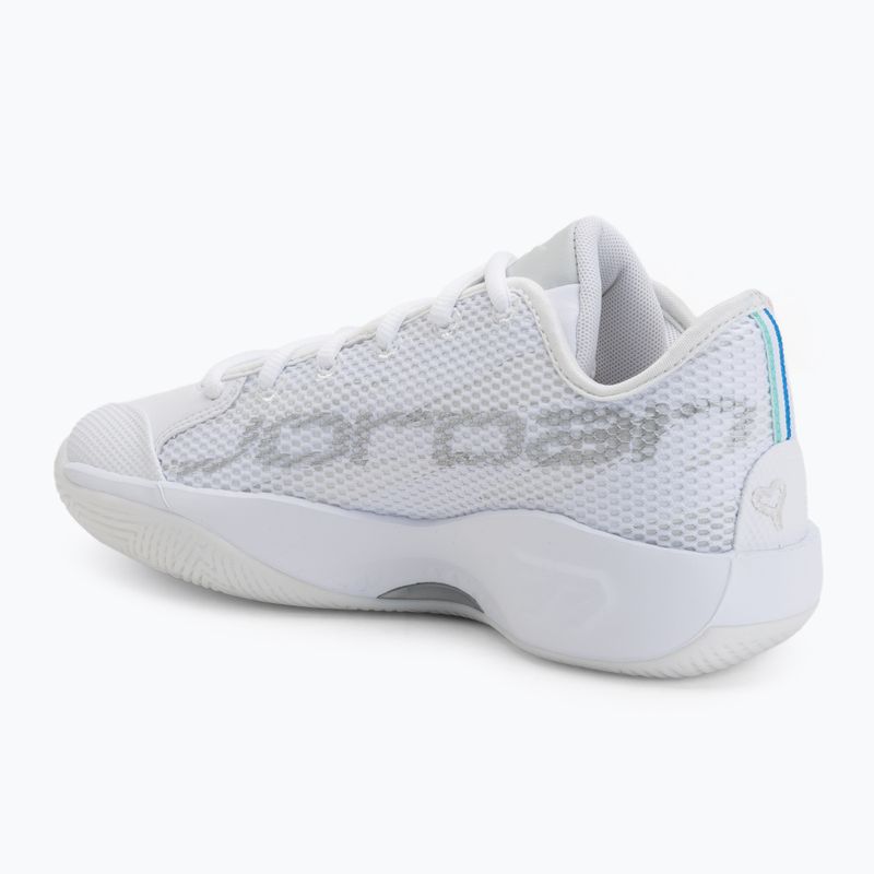 Кросівки для баскетболу чоловічі Jordan Luka 77 white/metallic silver/photon dust 3