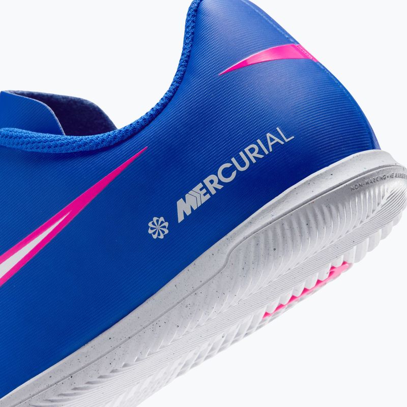 Кросівки футбольні дитячі Nike Mercurial Vapor 16 Club IC racer blue/white 10