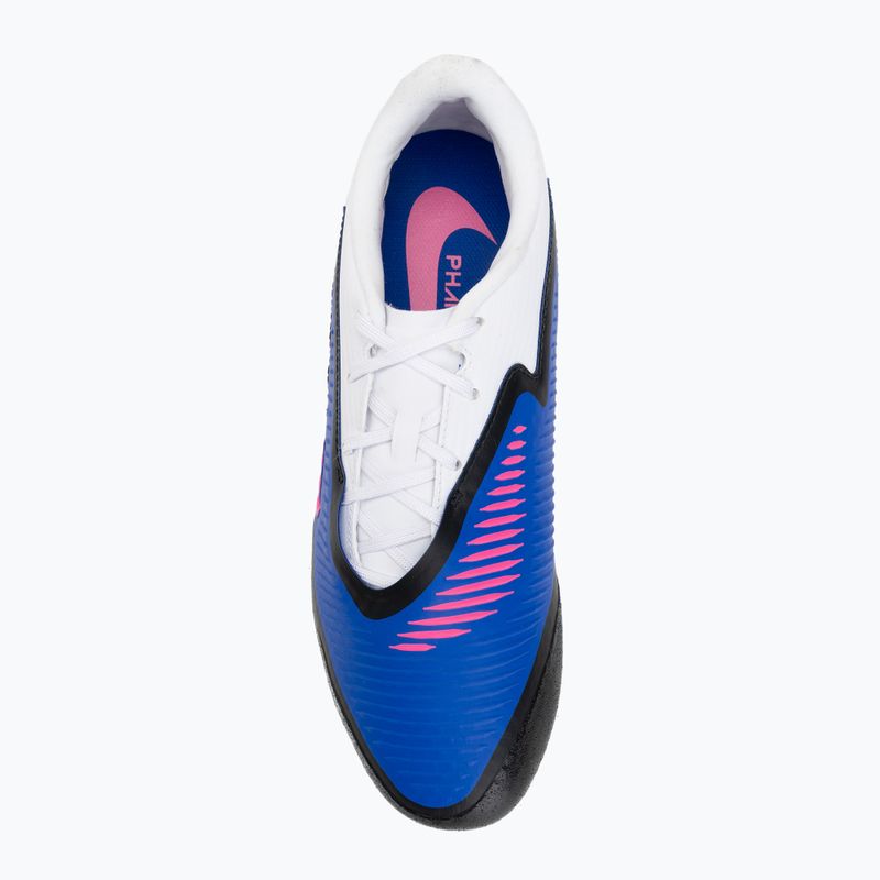 Кросівки футбольні чоловічі Nike Phantom 6 Low Academy IC racer blue/white/pink blast 5