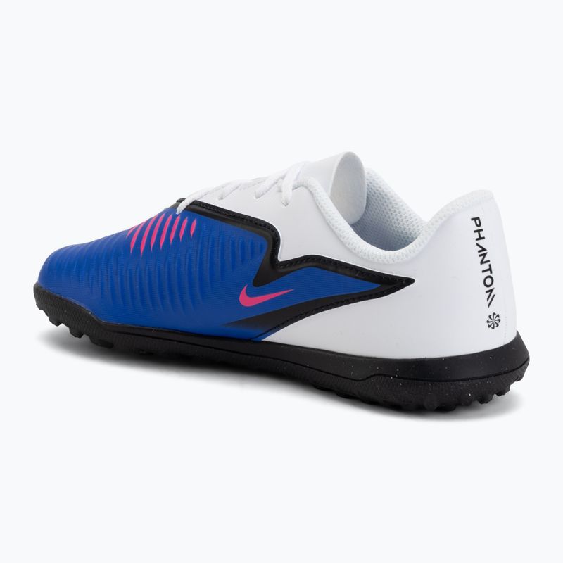 Кросівки футбольні дитячі Nike Jr. Phantom 6 Low Club TF racer blue/white/pink blast 3
