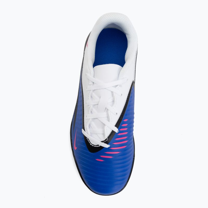 Кросівки футбольні дитячі Nike Jr. Phantom 6 Low Club TF racer blue/white/pink blast 5