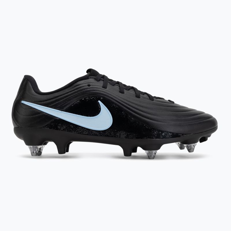 Кросівки футбольні чоловічі Nike Tiempo Maestro Acad SG-Pro AC black/ice blue 2