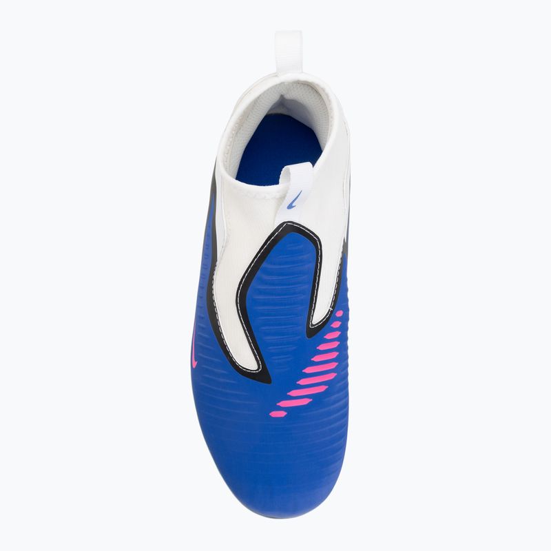 Дитячі футбольні бутси Nike Jr. Phantom 6 High Academy FG/MG racer blue/white/pink blast 5