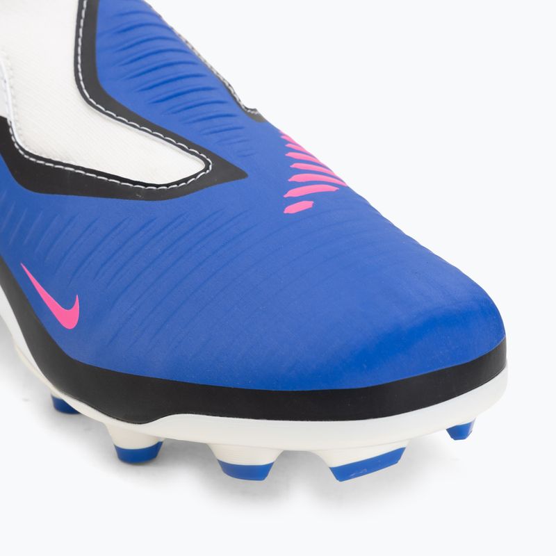 Дитячі футбольні бутси Nike Jr. Phantom 6 High Academy FG/MG racer blue/white/pink blast 7