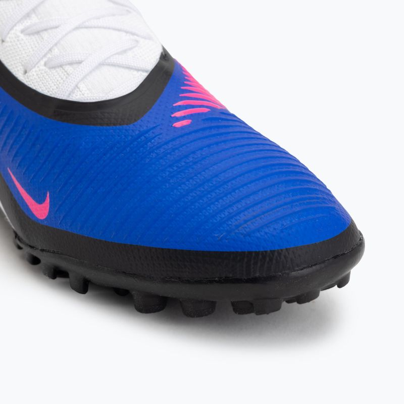 Кросівки футбольні чоловічі Nike Phantom 6 Low Pro TF racer blue/white/pink blast 7
