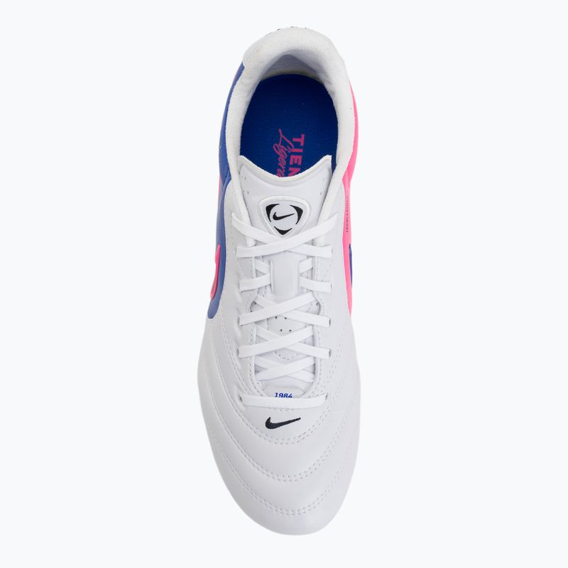 Кросівки футбольні чоловічі Nike Tiempo Ligera Pro FG white/racer blue/pink blast/black 5