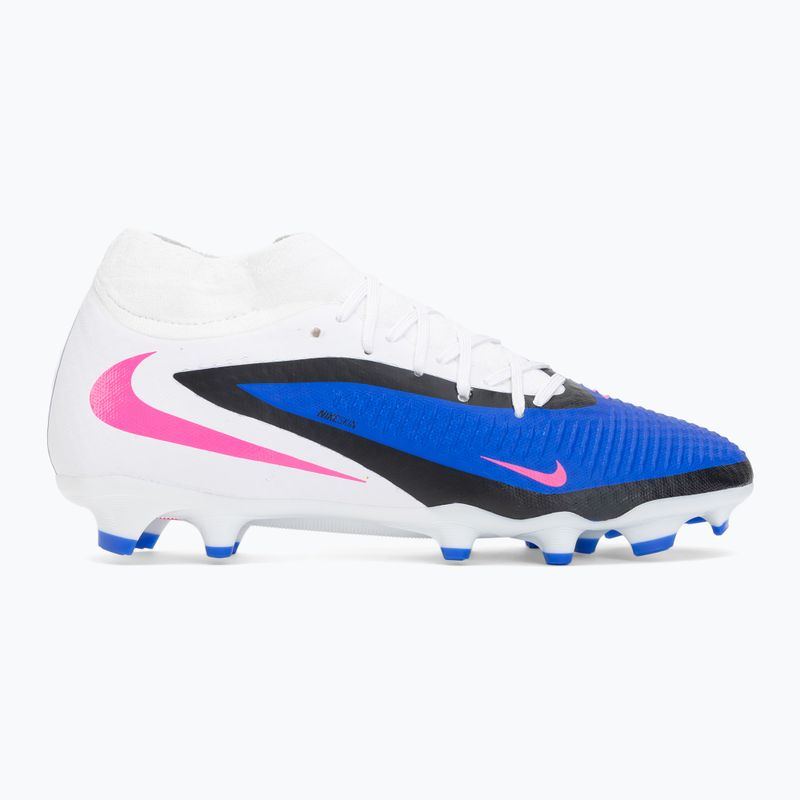 Кросівки футбольні чоловічі Nike Phantom 6 High Academy FG/MG racer blue/white/pink blast 2