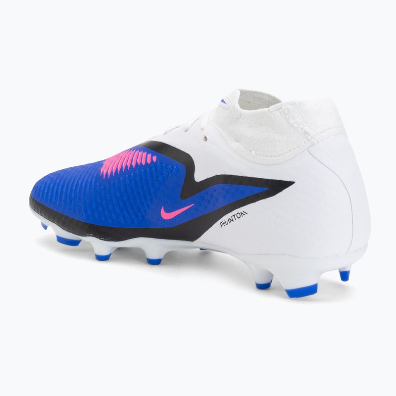 Кросівки футбольні чоловічі Nike Phantom 6 High Academy FG/MG racer blue/white/pink blast 3
