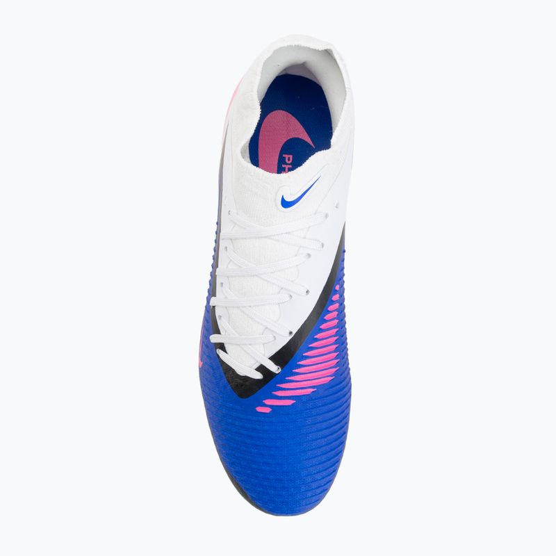 Кросівки футбольні чоловічі Nike Phantom 6 High Academy FG/MG racer blue/white/pink blast 5