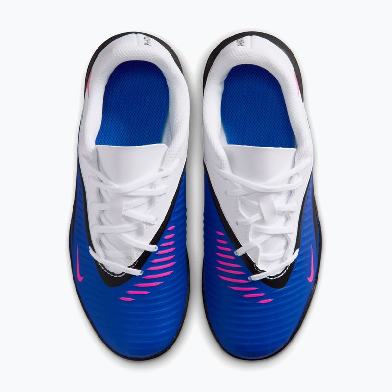 Дитячі футбольні бутси Nike Jr. Phantom 6 Low Club TF racer blue/white/pink blast 6