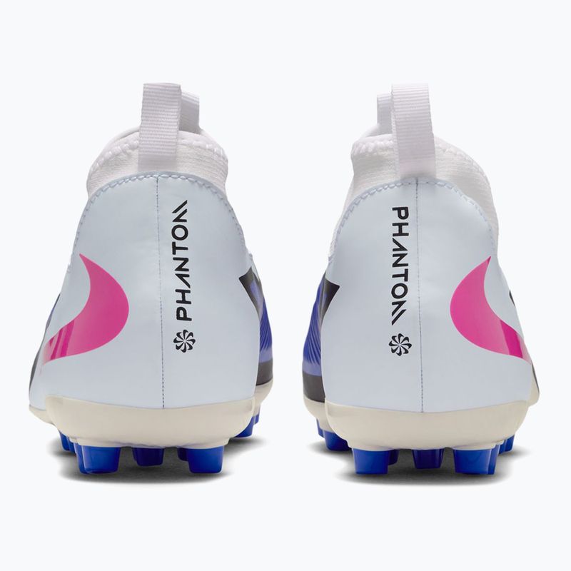Дитячі футбольні бутси Nike Jr. Phantom 6 High Academy FG/MG racer blue/white/pink blast 11