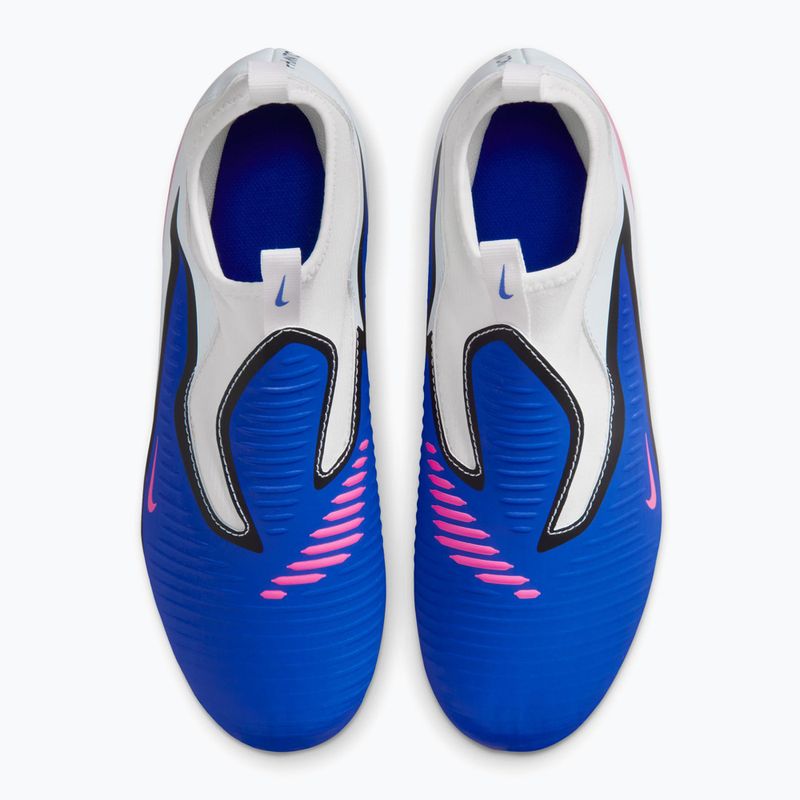 Дитячі футбольні бутси Nike Jr. Phantom 6 High Academy FG/MG racer blue/white/pink blast 13