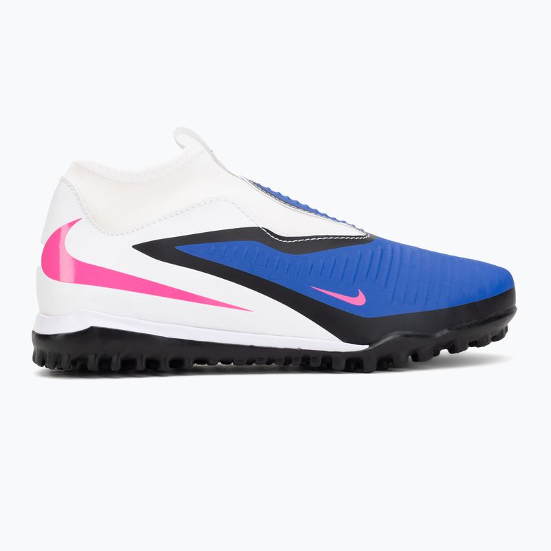 Кросівки футбольні дитячі Nike Phantom 6 High Academy TF racer blue/white/pink blast 2