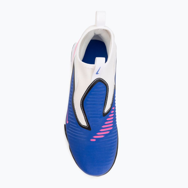 Кросівки футбольні дитячі Nike Phantom 6 High Academy TF racer blue/white/pink blast 5