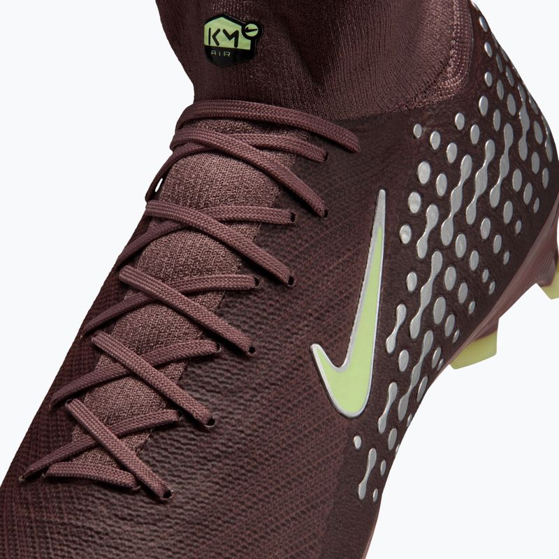 Кросівки футбольні чоловічі Nike Zoom Superfly 10 Pro Kylian Mbappe FG plum eclipse/metallic silver 4