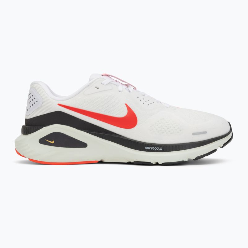 Чоловічі бігові кросівки Nike Structure 26 white/medium ash/bright crimson 2