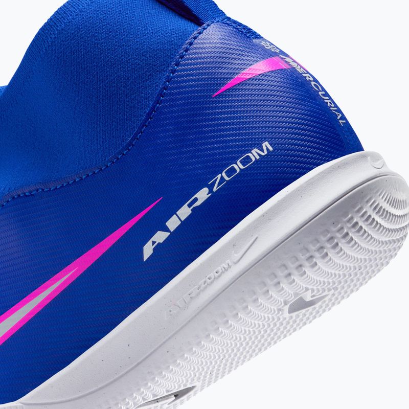 Кросівки футбольні дитячі Nike Mercurial Superfly 10 Academy IC racer blue/white 9