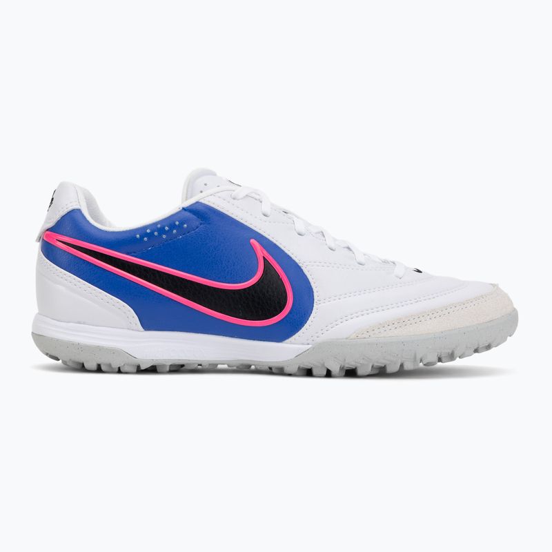 Кросівки футбольні чоловічі Nike Tiempo Ligera Pro TF white/racer blue/pink blast/black 2