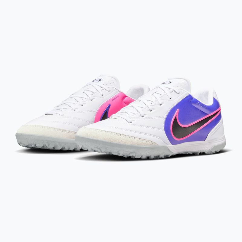 Кросівки футбольні чоловічі Nike Tiempo Ligera Pro TF white/racer blue/pink blast/black 10