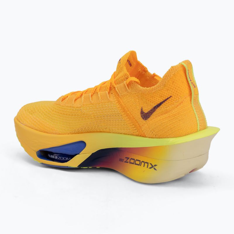 Кросівки для бігу чоловічі Nike Alphafly 3 laser orange/citron pulse/indigo burst 3