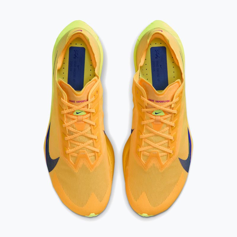 Кросівки для бігу чоловічі Nike Vaporfly 4 citron pulse/laser orange/indigo burst 7