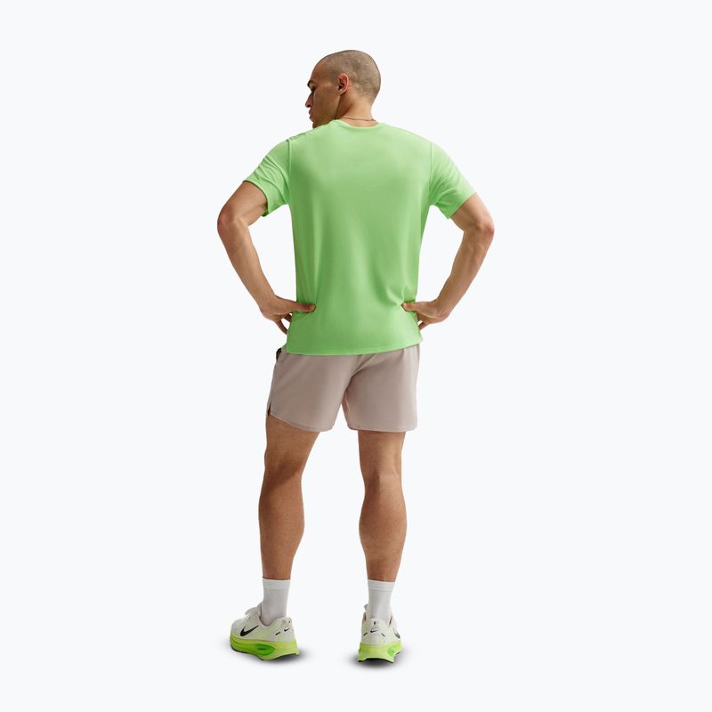 Футболка для бігу чоловіча Nike Miler Dri-Fit UV lime blast 3