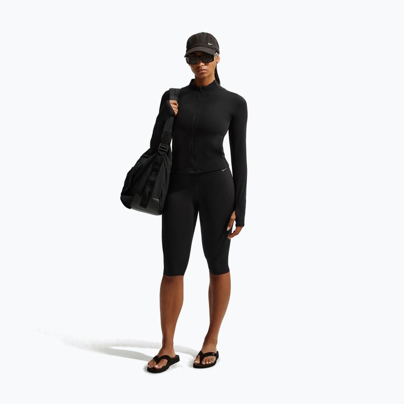 Лонгслів для тренувань жіночий Nike Zenvy Dri-Fit Full Zip black/cool grey 2