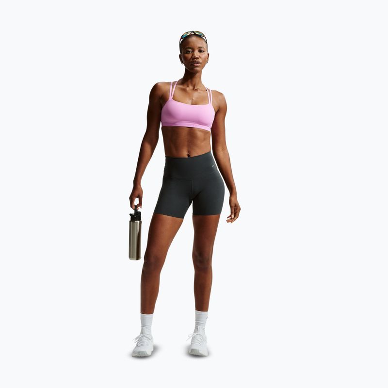 Бюстгальтер для тренувань Nike Zenvy Strappy Light-Support light magenta/white 2