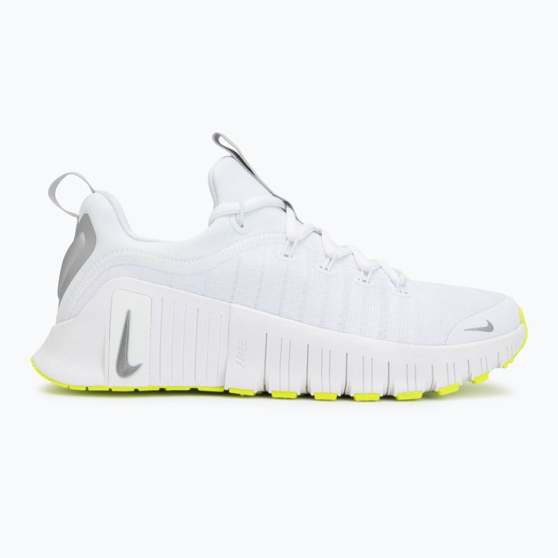 Жіноче тренувальне взуття Nike Free Metcon 6 white/volt/metallic silver 2