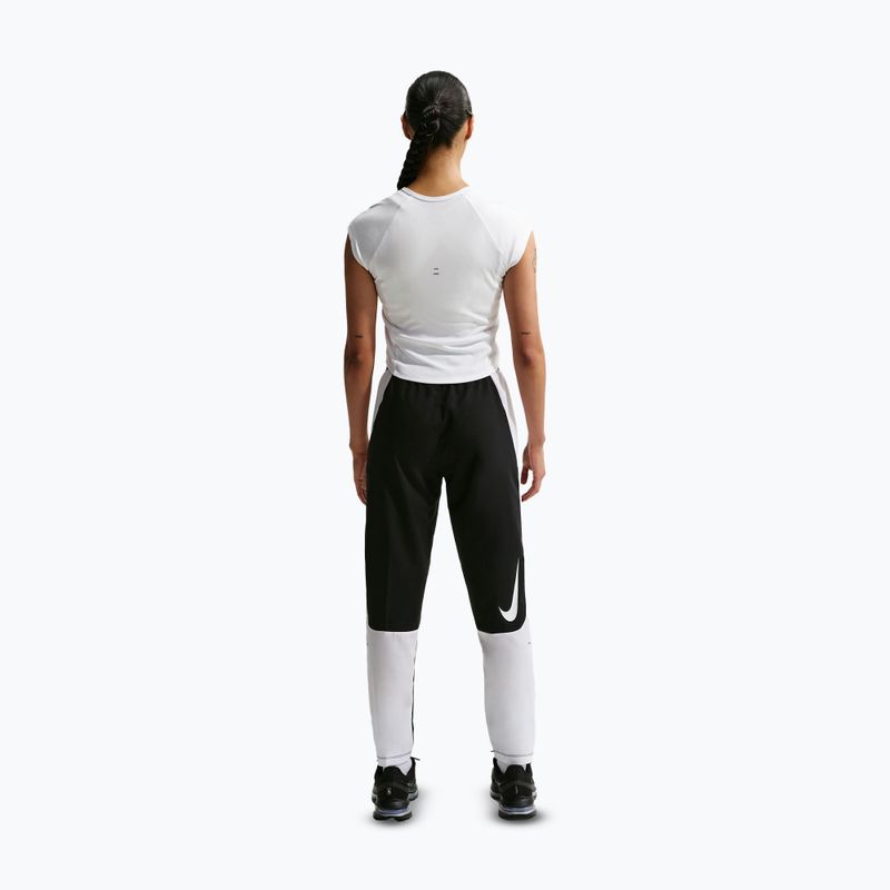 Жіноча бігова футболка Nike Swoosh Run Dri-Fit white/photon dust/black 4