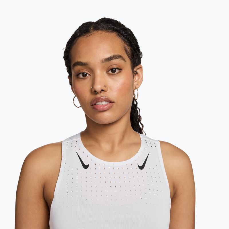 Футболка для бігу жіноча Nike AeroSwift Dri-Fit ADV Singlet white/black 3