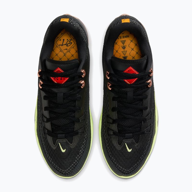 Кросівки баскетбольні чоловічі Nike Street Flare black/light lemon twist/desert dust/black 6