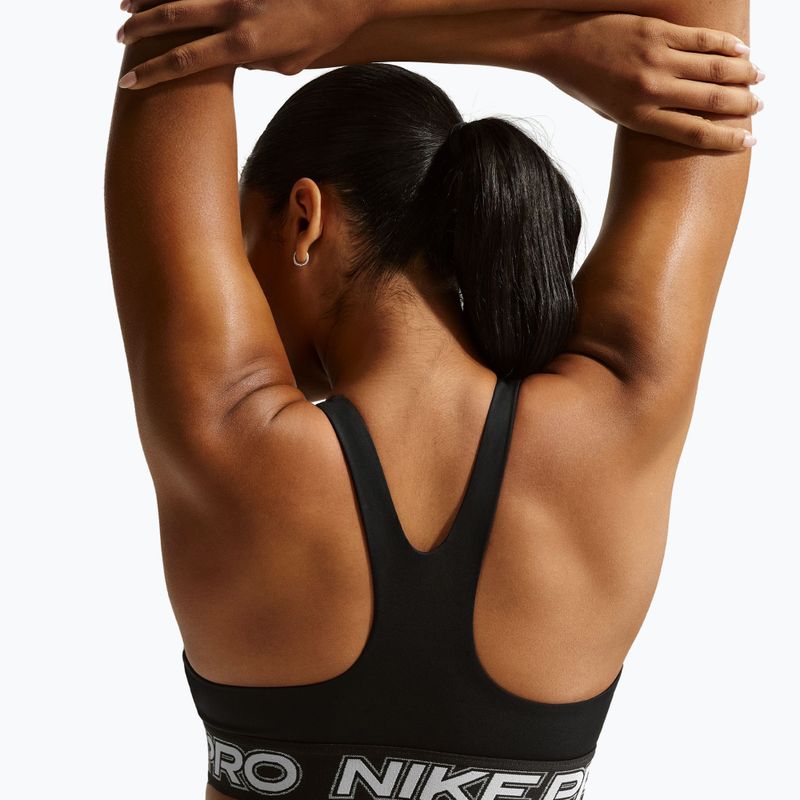 Бюстгальтер для тренувань Nike Pro Light Support Non Padded black/white/metallic silver 5