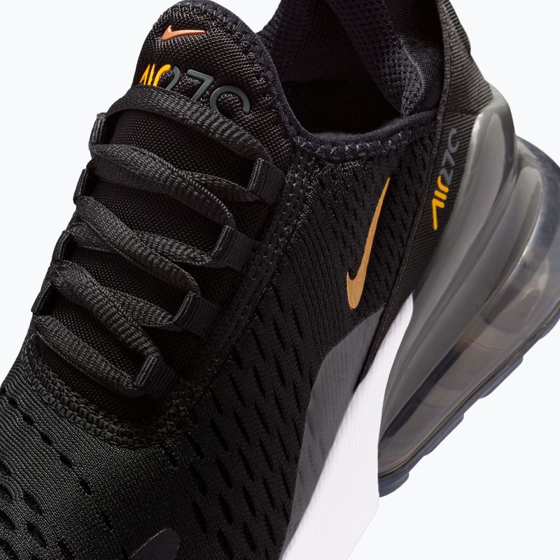 Кросівки дитячі Nike Air Max 270 black/laser orange/metallic copper 8
