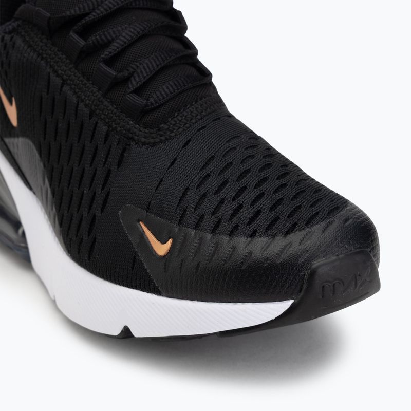 Кросівки дитячі Nike Air Max 270 black/laser orange/metallic copper 7