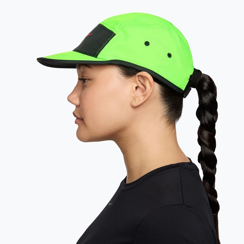 Czapka z daszkiem Nike Dri-Fit Fly electric green/black spruce/hot lava 3