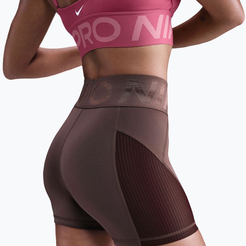 Жіночі шорти Nike Pro Sculpt High Waisted 5" Biker tattoo/burgundy crush/white 5