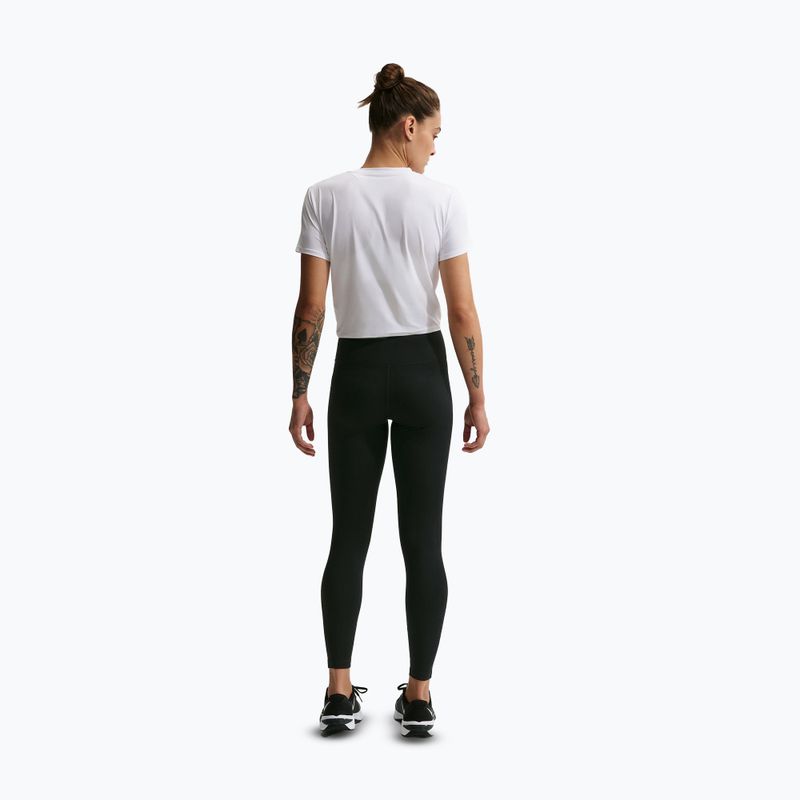Жіночі легінси Nike One Seamless Front High-Waisted black/white 3