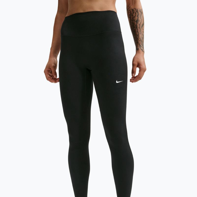 Жіночі легінси Nike One Seamless Front High-Waisted black/white 4