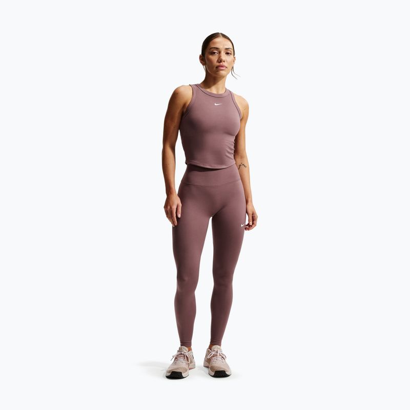 Легінси жіночі Nike One Seamless Front High-Waisted tattoo/white 2