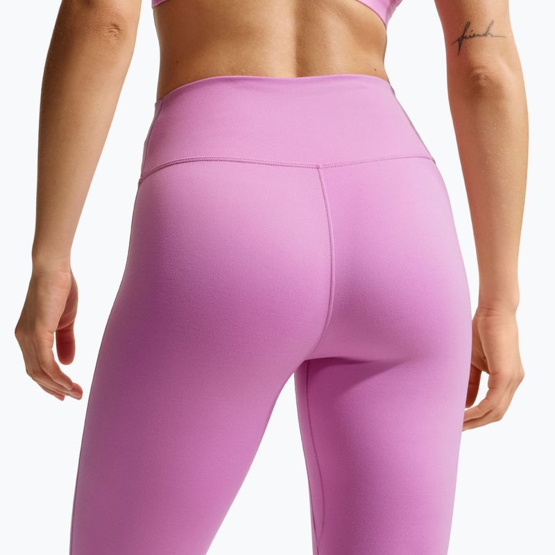Легінси жіночі Nike One Seamless Front High-Waisted light magenta/white 4