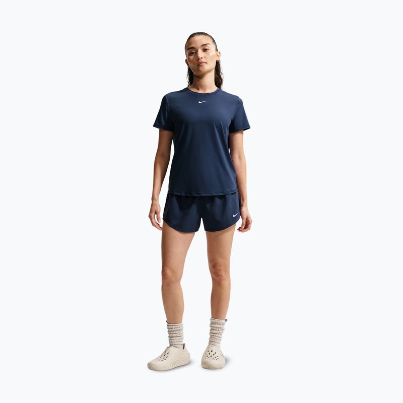 Шорти для тренувань жіночі Nike One midnight navy/white 2