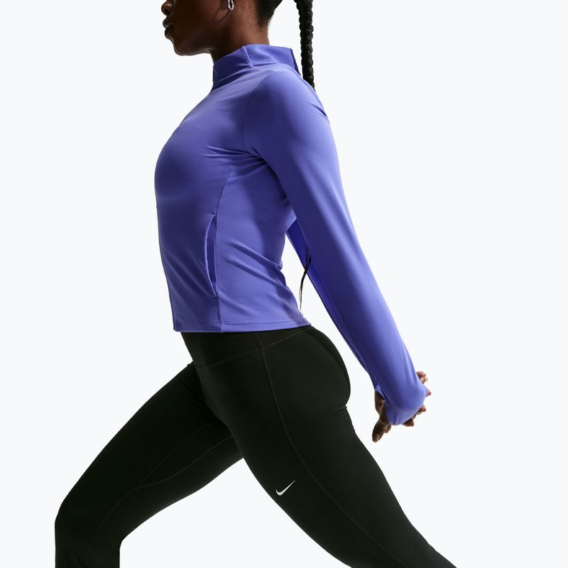 Легінси жіночі Nike One High Waisted Flared black/white 4