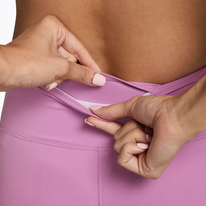 Жіночі шорти Nike One High-Waisted Biker 5" light magenta/white 4