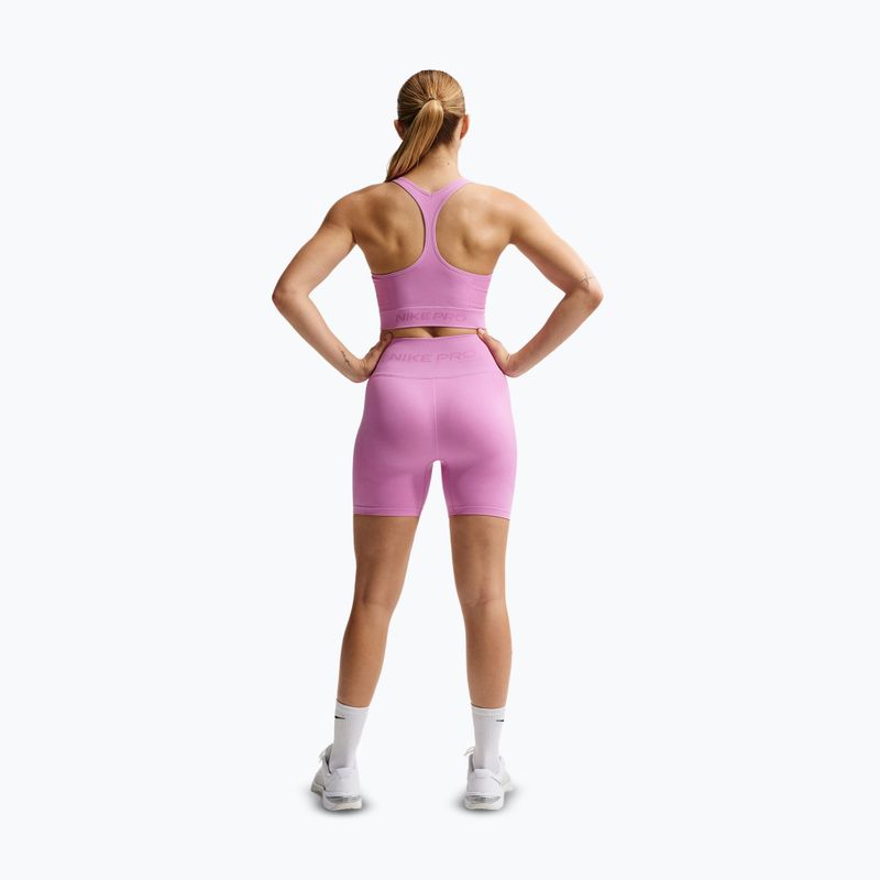 Топ для тренувань Nike Pro Seamless Dri-Fit Cropped light magenta 3