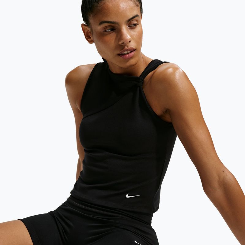 Футболка для тренувань жіноча Nike One Dri-Fit TT black/white 4