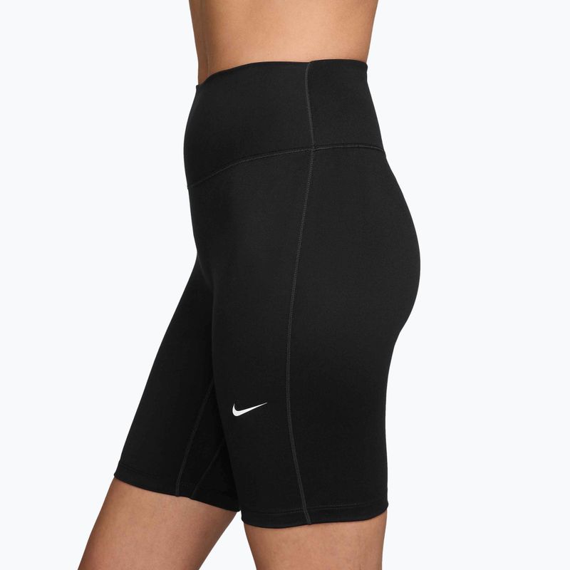 Жіночі шорти Nike One High-Waisted Biker 8" black/white 3